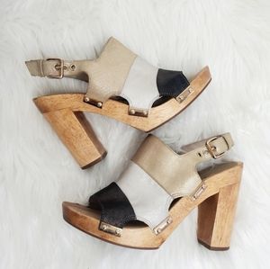 Trina Turk | Pasadena Wooden Block Heels. Size 6  Only tried on...Never worn